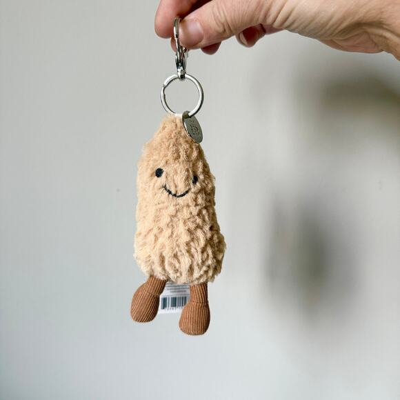 Bag Charm | Amuseables Peanut – Pigment AUTHENTIC Jellycat  Amuseables Peanut Bag Charm Keychain - NWT - FAST SHIPPING!